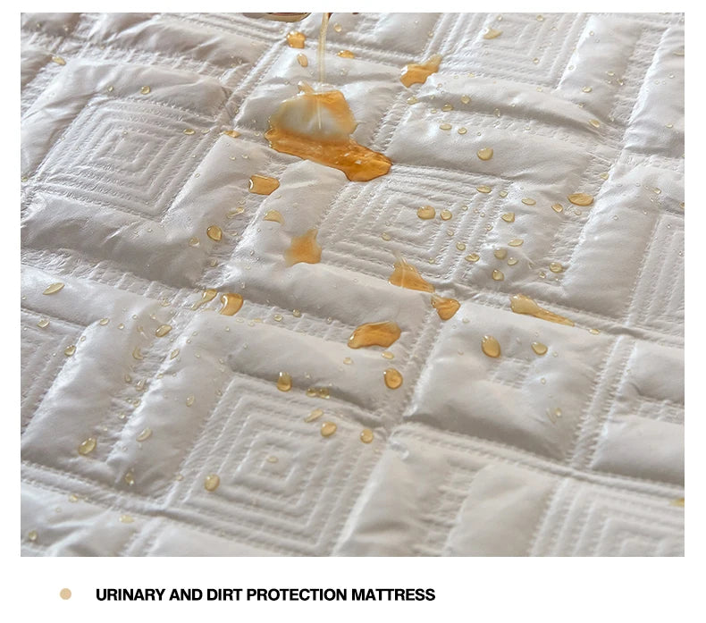 Bedroom   Super Waterproof Quilted Mattress Cover Twin Full King Queen Size Anti-mite Air-Permeable Bed Pad Cover Not Including Pillowcase