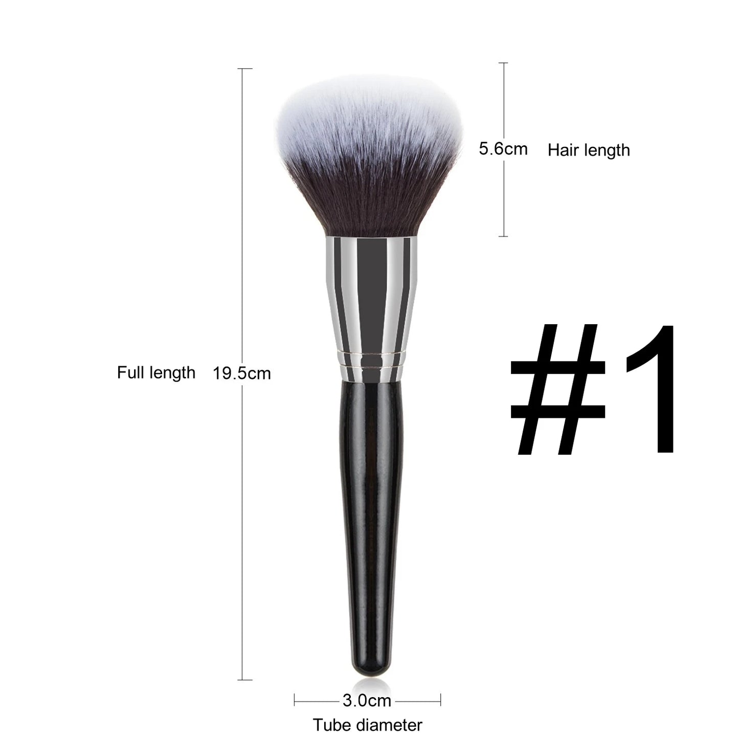 Makeup and face  Large Makeup Brushes High Quality Black Cosmetic Foundation Powder Blush