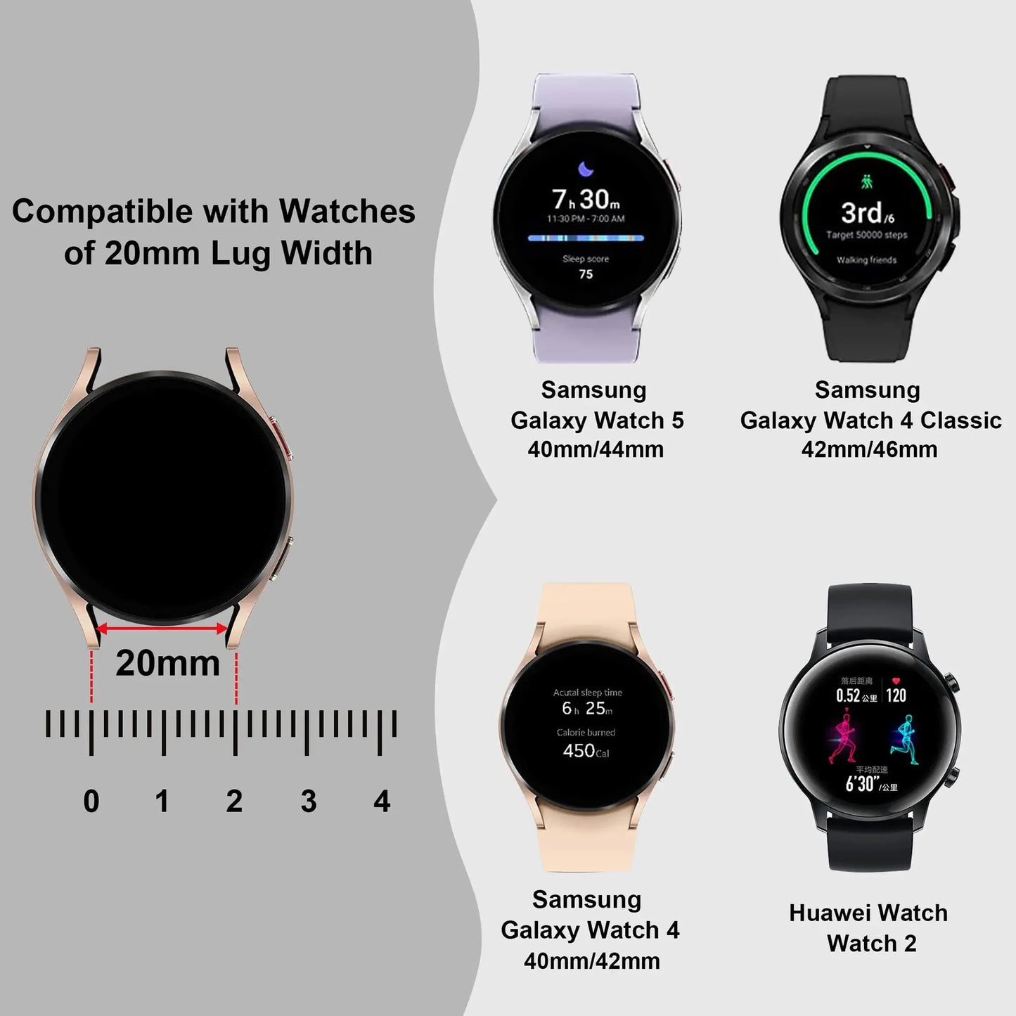 Jewellery   20 22 Jewelry Strap For Samsung Galaxy Watch 4/5 Active2 Gear