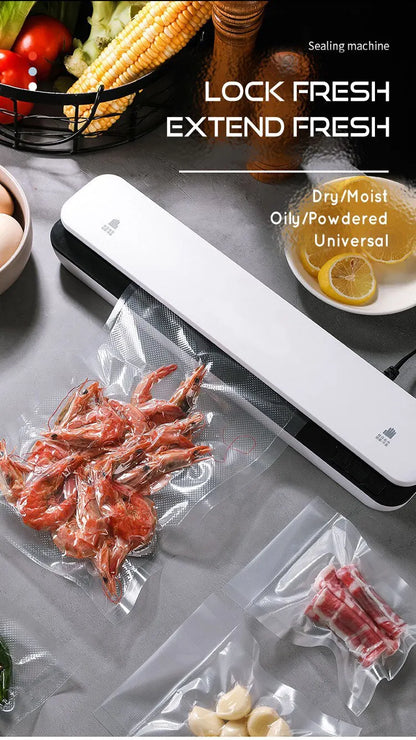 Kitchen  Best Dry Wet Food Vacuum Sealer Packaging Machine 220V Automatic Commercial Household Kitchen Food Vacuum Sealer with 10pcs bags