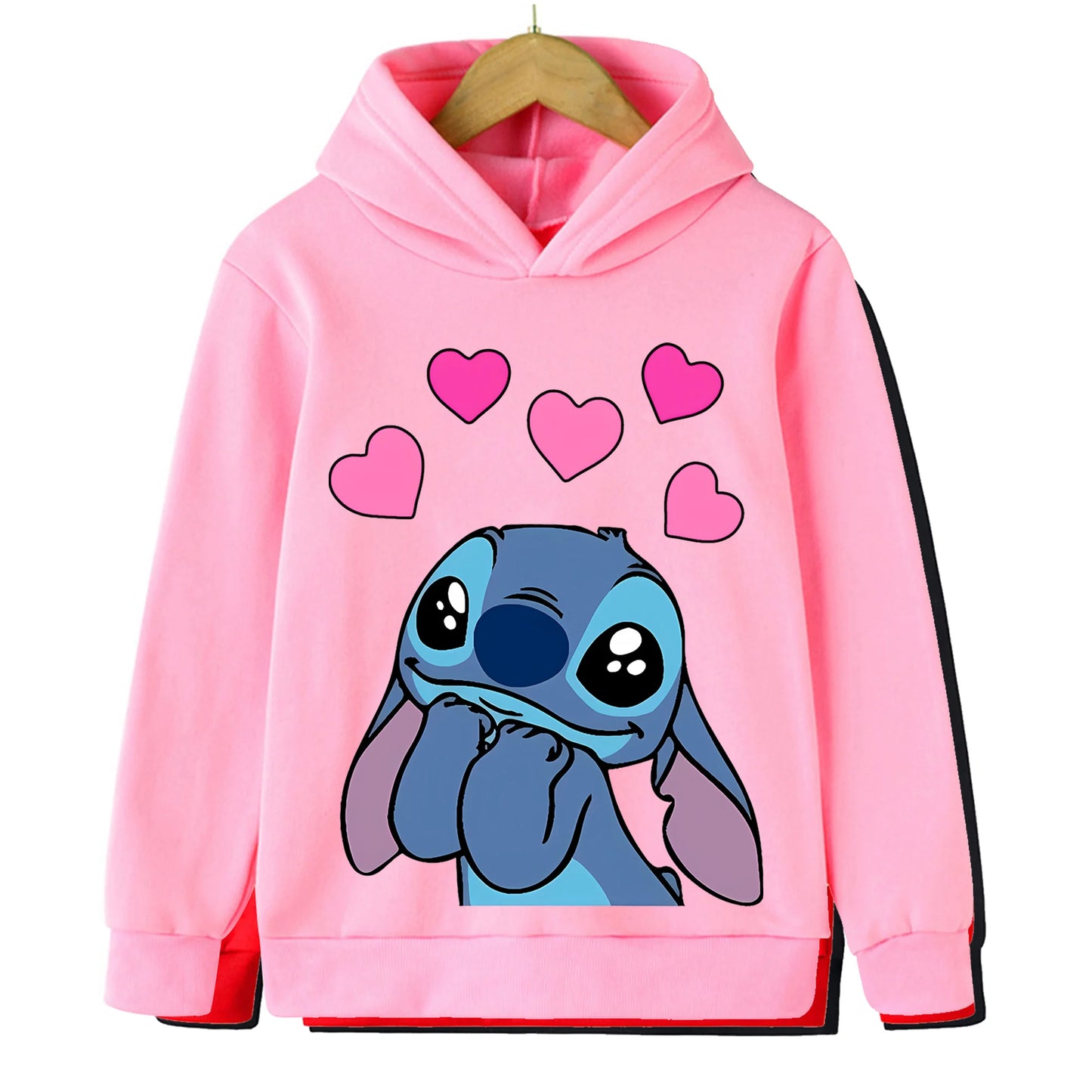 Girl clothing  Girls Clothes Stitch Hoodies Sweatshirts Children's Clothing Sets Child Girl Tops + Pants 2 Pcs Suits Kids Boys Tracksuits Set