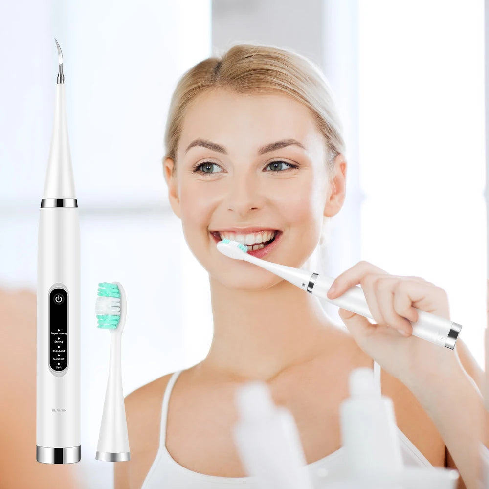 Bathroom  Electric Teeth Whitening Dental Calculus Scaler Plaque Coffee Stain Tartar Removal High Frequency Sonic Toothbrush Teeth Cleaner