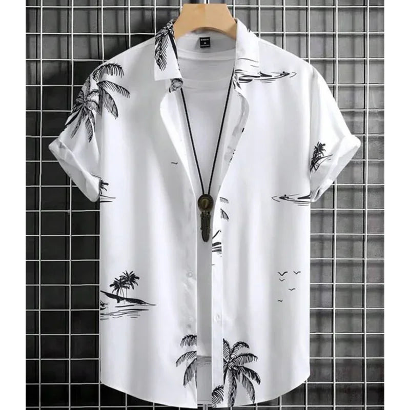 Men clothing Shirt For Men 3d Ink Painting Prints Men'S Clothing