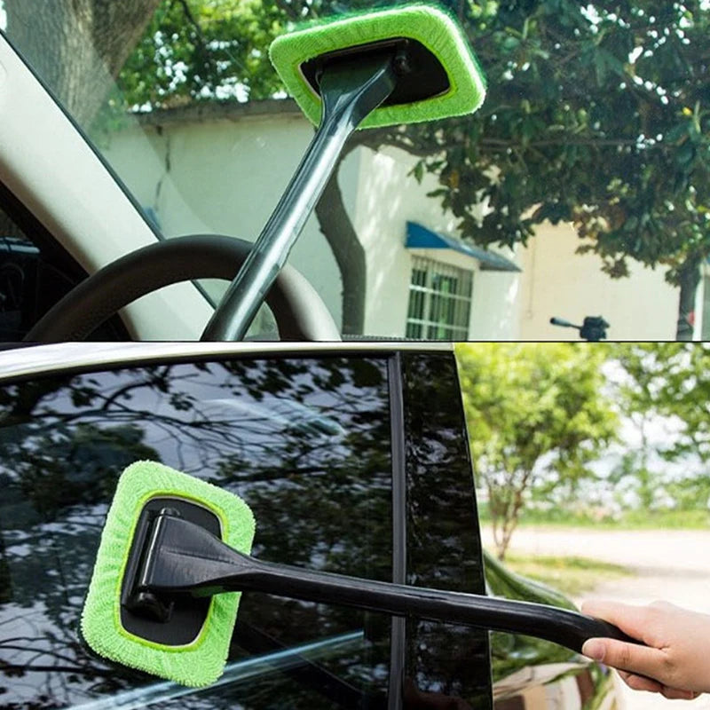 Ergonomic Car Window Cleaning Brush – Defog & Dust Removal Tool/Car