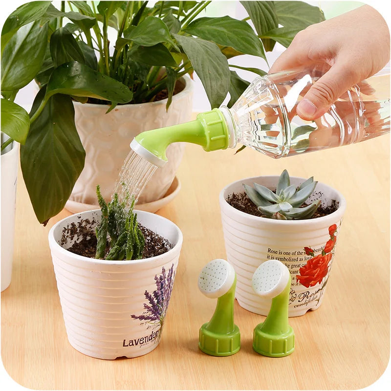 Outdoor 2 Pcs/Set Spray Waterer Sprinkler Portable Plant Garden outdoor Tool Glass & Bottle Watering Nozzle