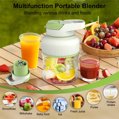 Kitchen Portable Blender Electric Fruit Juicer Smoothie Milkshake Maker USB Rechargerable Fruit Blender 500ML/1000ML/1500ML