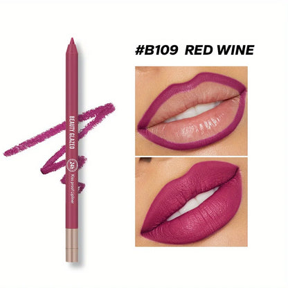 Makeup and face BEAUTY GLAZED 10 Color Lipliner High Pigment Matte Waterproof, Natural Shaping Lip Liner Lipstick Makeup