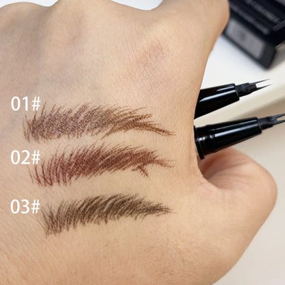 Makeup and face  2 Point Wild Liquid Eyebrow Pencil Lasting Eyebrow Tattoo Waterproof Eyeliner Lower Eyelash