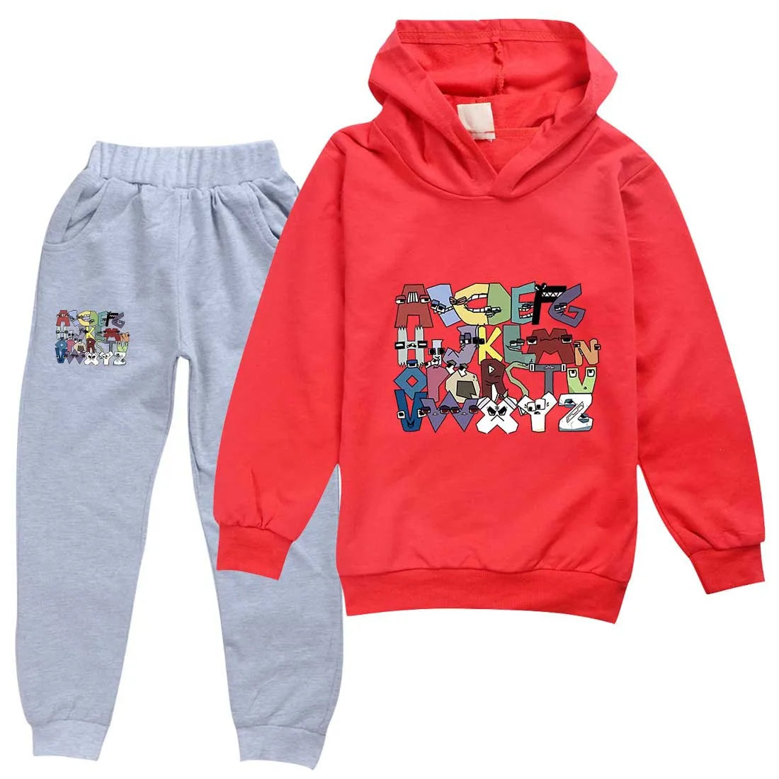 Boy  clothing   Alphabet lore Kids Clothing Sets Autumn Long Sleeves Sweatshirt Suits Boys Girls Hoodies+Pants Set Outfits Children Clothes