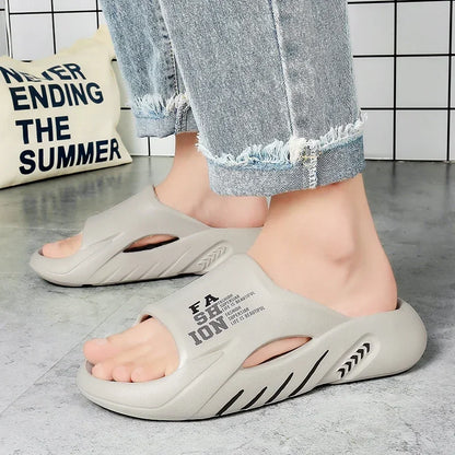 Men shoes New Summer Men Massage Slippers Sides Indoor   Sandals Beach Casual Shoes Soft Sole Slides Men Flip-flops Men's Sandals