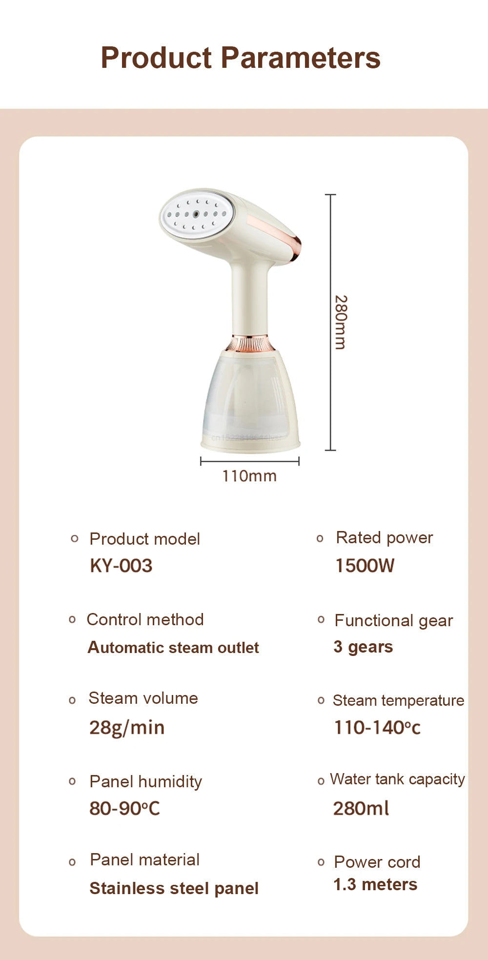 Kitchen  Steam Iron Portable Garment Steamer for Clothes Electric Handheld Garment Steamer Small Iron Steam Cleaner for Home Travel, kitchen