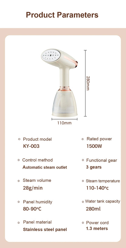 Kitchen  Steam Iron Portable Garment Steamer for Clothes Electric Handheld Garment Steamer Small Iron Steam Cleaner for Home Travel, kitchen