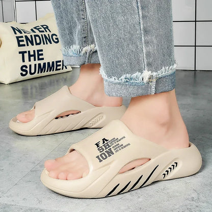 Men shoes New Summer Men Massage Slippers Sides Indoor   Sandals Beach Casual Shoes Soft Sole Slides Men Flip-flops Men's Sandals