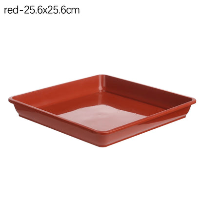 Outdoor 1Pcs Plastic Square Durable Indoor Outdoor Plastic Tray Saucers Drip Trays Plant Saucer