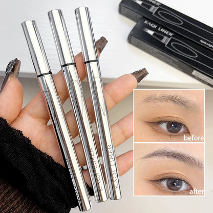 Makeup and face  2 Point Wild Liquid Eyebrow Pencil Lasting Eyebrow Tattoo Waterproof Eyeliner Lower Eyelash