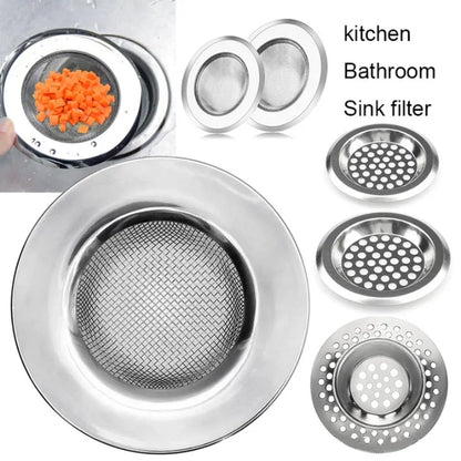 Kitchen 1PCS Kitchen accessories Sink Filter Stainless Steel Mesh Sink Strainer Filter Bathroom Sink Strainer Drain Hole Filter Trap Waste Screen