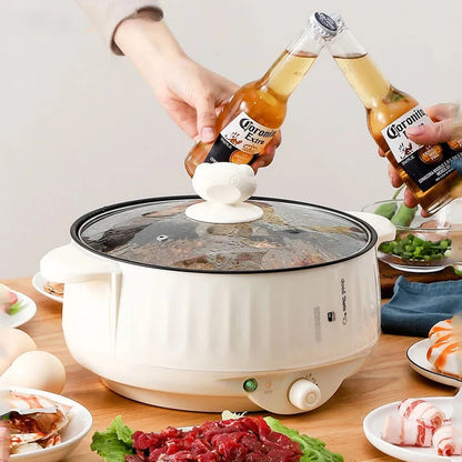 Kitchen Multi kitchen Cooker Multifunctional Electric Pan Non-stick Cookware Rice Cooker Multi Ramen Soup Hotpot for Dormitory Kitchen 220V EU