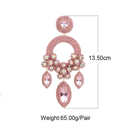 Jewellery   New Rhinestone High Quality Earrings For Women Fashion Big Earrings Women Jewelry Accessories Ladies Party Gifts Wholesale