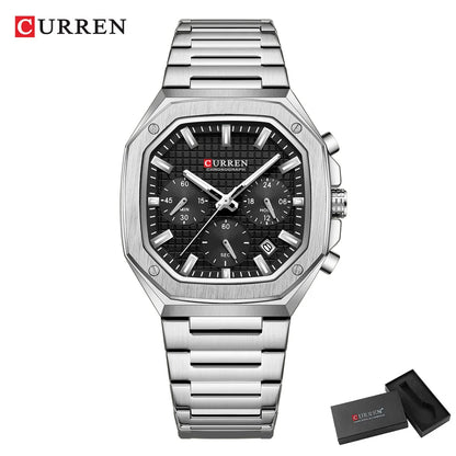 Jewellery   CUREEN Fashion Date Quartz Men Watches Top Brand Luxury Male Clock Chronograph Sport Mens Wrist Watch Relogio Masculino