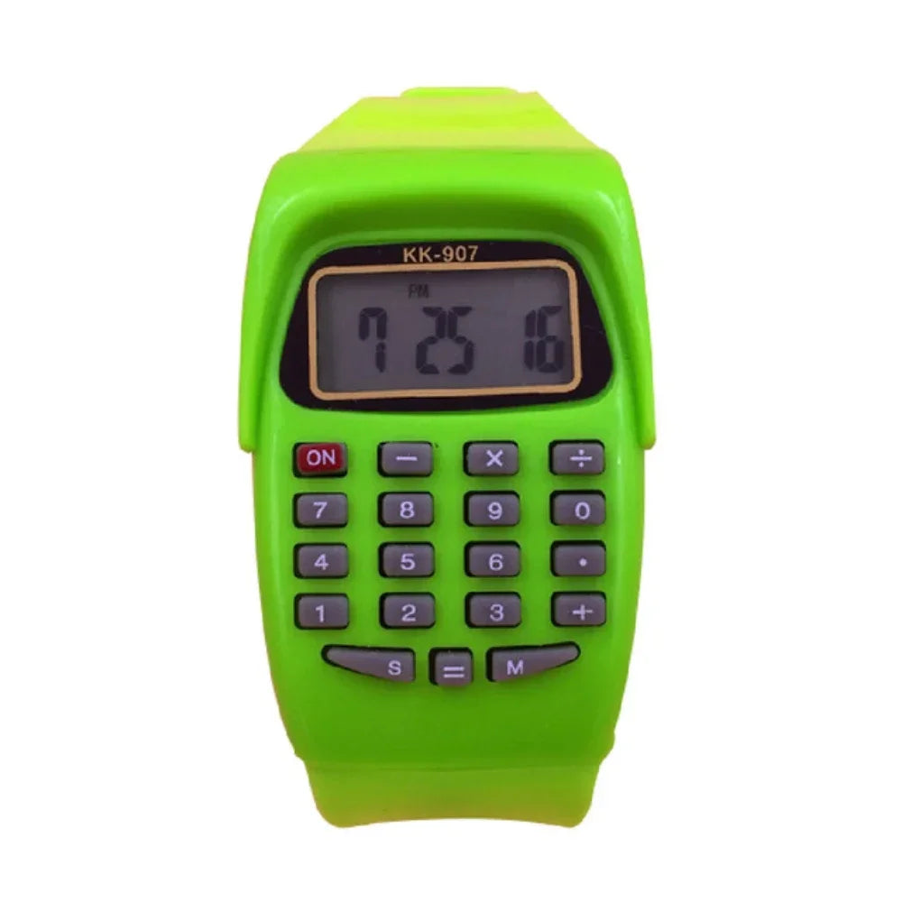 Jewellery   2 in 1 Fashion Digital Student Exam Special Calculator Watch Children Electronic Watch Time Calculator New Watch Mini Calculator