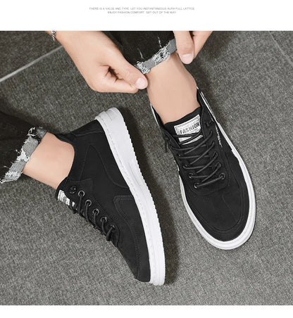 Men Shoes New Fahsion Men Vulcanize  Classic Platform  Canvas  for Male Anti-Odor Men Casual Shoes Flats Hard-Wearing