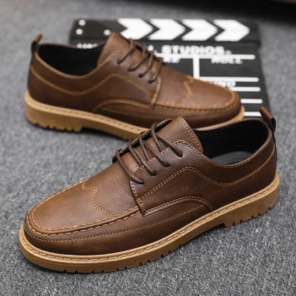 Men shoes Casual Shoes Classic Business Leather Shoes for Men Fashion Handcrafted Men's Dress Shoes Comfortable Flats Loafers