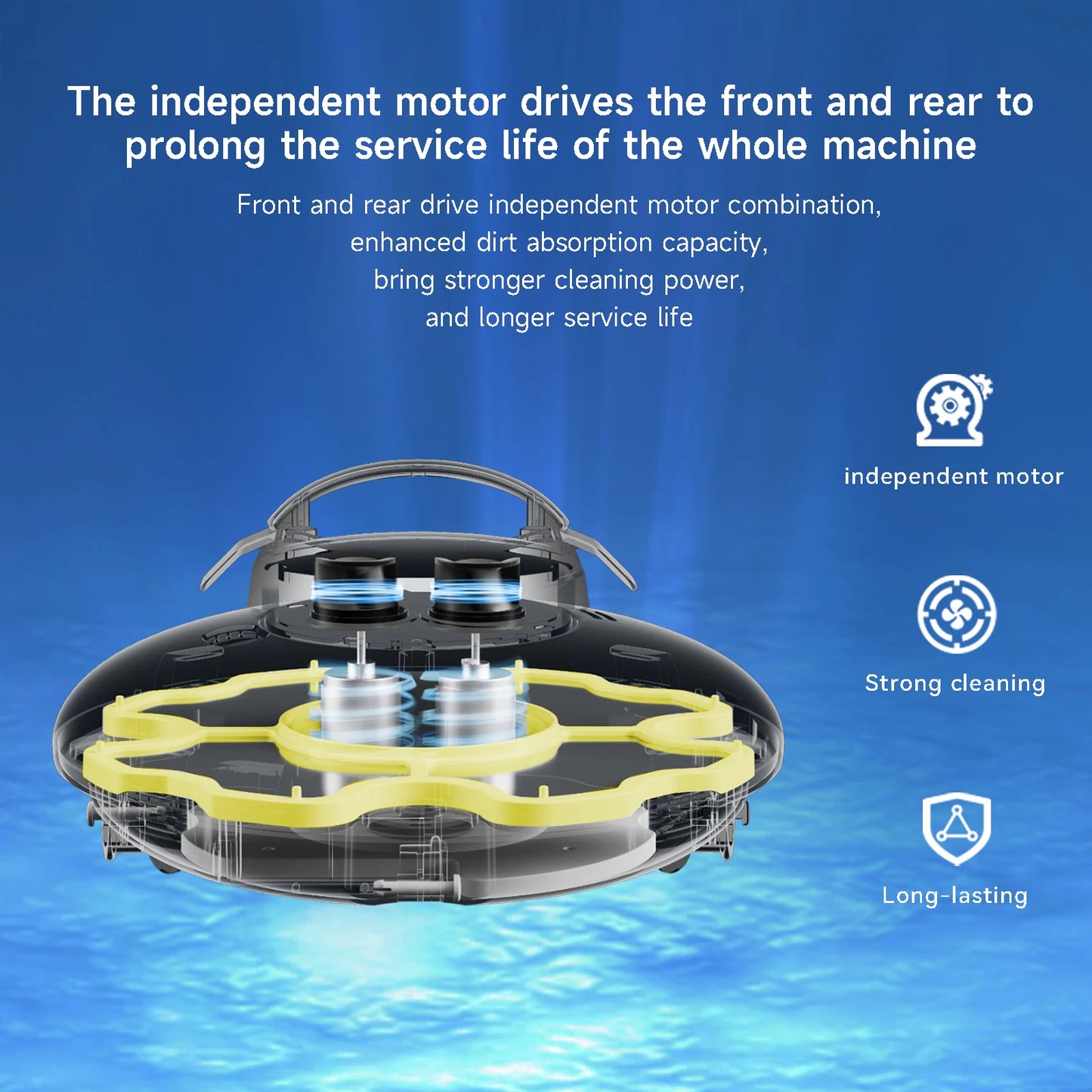 Lydsto P1 Mini Cordless Robotic Pool Cleaner – Dual Motor, IPX8 Waterproof, Automatic Vacuum\ Living Room Decor – Wall Art, Curtains, Clocks, Furniture & More