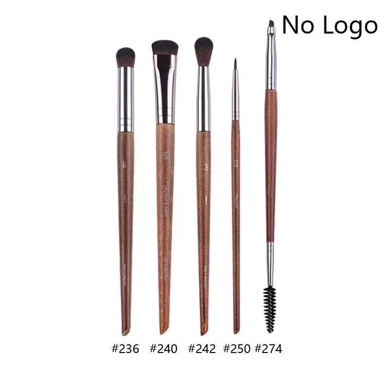 Makeup and face  5pcs/set Natural Wood Eyeshadow Makeup Brushes Eye Detail Make Up