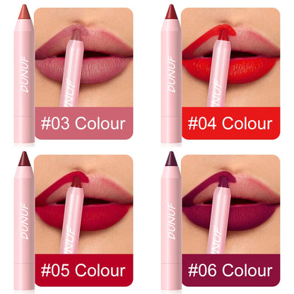 Makeup and Face 18-Colors Lipstick Pencil Waterproof Sexy Red Matte Contour Tint Lipstick Lasting