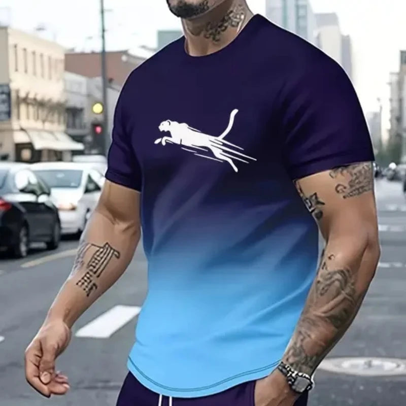 Men clothing Animal T-Shirts For Men Street Fashion Short Sleeve Tee Shirts