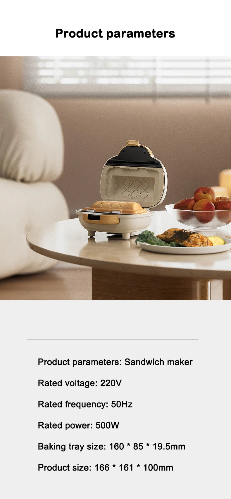 Kitchen Sandwich Breakfast Machine Double-Sided Heating Frying Baking Pan Hot Press Bread Panini Machine Cheese Grill Hot Dog Toaster kitchen perfect