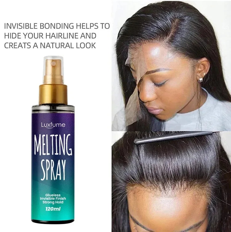 Style & Shine Hair  Hold Wig Glue Spray Edges Control Lace Melt Spray Secure Wig Spray Affortable Melting Spray For Lace Front Wigs Long Lasting