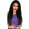 Crown & Glory Wigs   13*0.5 Black Synthetic 28inch Long Braided Lace Front Dreadlock Wig, Afro Knotless Cornrow Twist Fake Hair