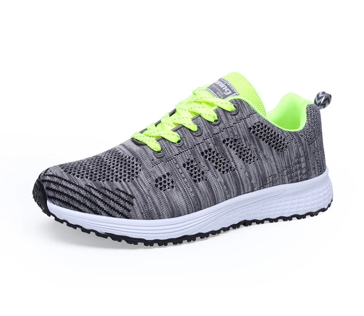 Woman shoes  New Breathable Women's Sneakers Fashion Comfortable  Sneakers Women Mesh Fabric Lace