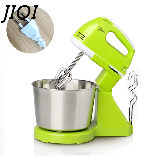 Kitchen  JIQI 7 Files Dough Mixer Egg Beater Food Blender Kitchen Electric Food Processor hand held cream milk Foamer whisk Stirrer 110V