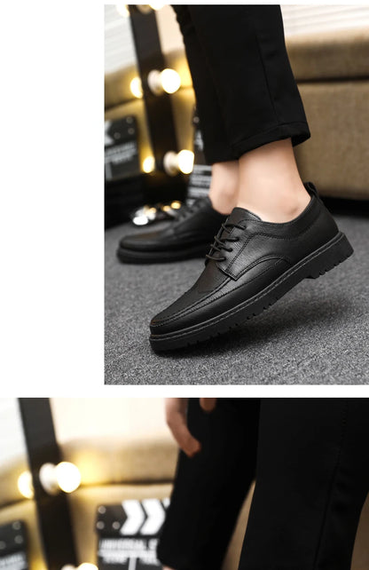 Men shoes Casual Shoes Classic Business Leather Shoes for Men Fashion Handcrafted Men's Dress Shoes Comfortable Flats Loafers