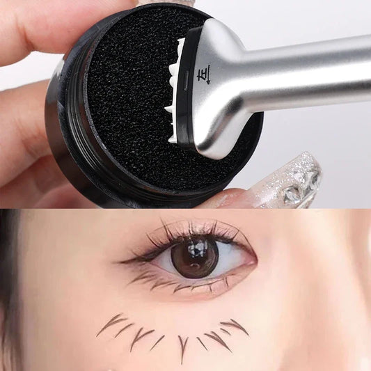 Makeup and face  2 in 1 Lower Eyelash Stamps Eyeliner Set DIY Lower Lashes Extension