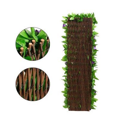 Outdoor, Artificial Hedge Fake Leaf Wall Greenery Hedge Plant Privacy Fence Screen for Home Outdoor Garden Balcony Decoration