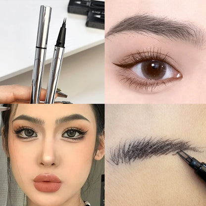 Makeup and face  2 Point Wild Liquid Eyebrow Pencil Lasting Eyebrow Tattoo Waterproof Eyeliner Lower Eyelash