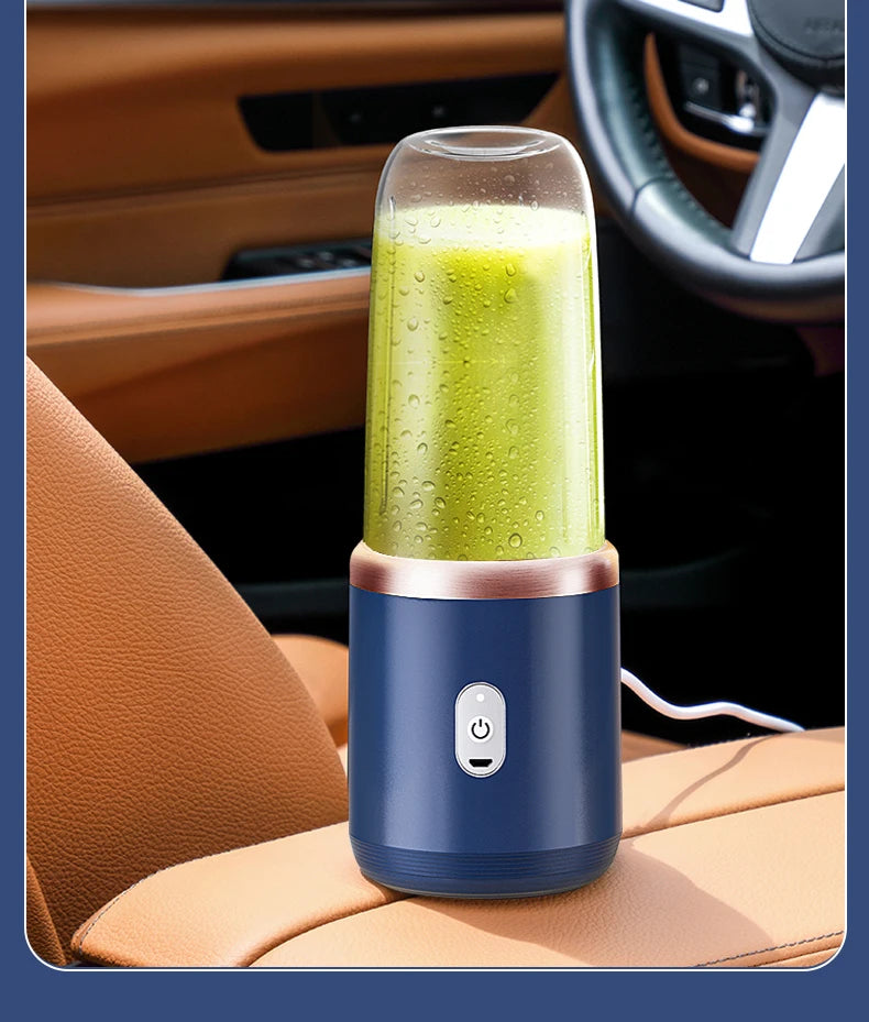 Kitchen  6 Blade Portable kitchen  Juicer USB Rechargeable Juicer Stainless Steel Blade Cup Juicer Fruit Automatic Smoothie Blender Kitchen Tool