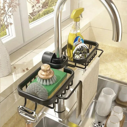 Kitchen  Storage Rack Dish Drying Rack Wall Shelf Supplies Towel Sink Racks Fixture Home Improvement Kitchen Cabinet Storage