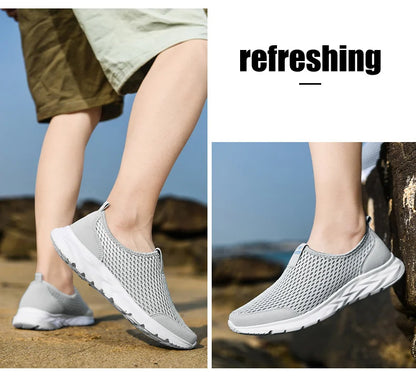 Men shoes  Summer Men's Casual Shoes Men Women Loafers Sneakers Fashion Wading Loafers Shoes Breathable Big Size 49  Tenis Masculino