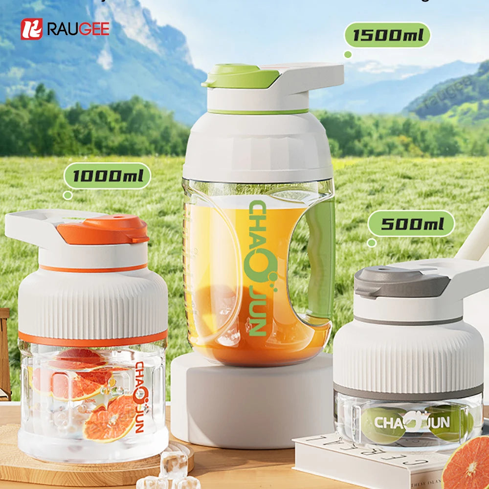 Kitchen Portable Blender Electric Fruit Juicer Smoothie Milkshake Maker USB Rechargerable Fruit Blender 500ML/1000ML/1500ML