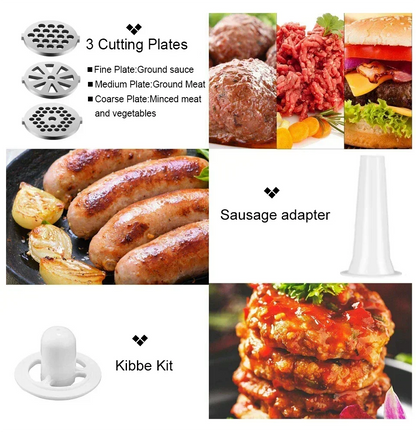 Kitchen  Electric  kitchen Meat Grinder Powerful Max 2800W Heavy Duty Meat Mincer Sausage Grinder Stainless Steel Food Processor Sausage Stuffer