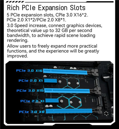 Laptop  MACHINIST X99 Dual CPU Motherboard LGA 2011-3 Support Dual Xeon Processor NVME SATA M.2 Slot 8 DDR4 RAM MAX 256G USB3.0 X99 MD8