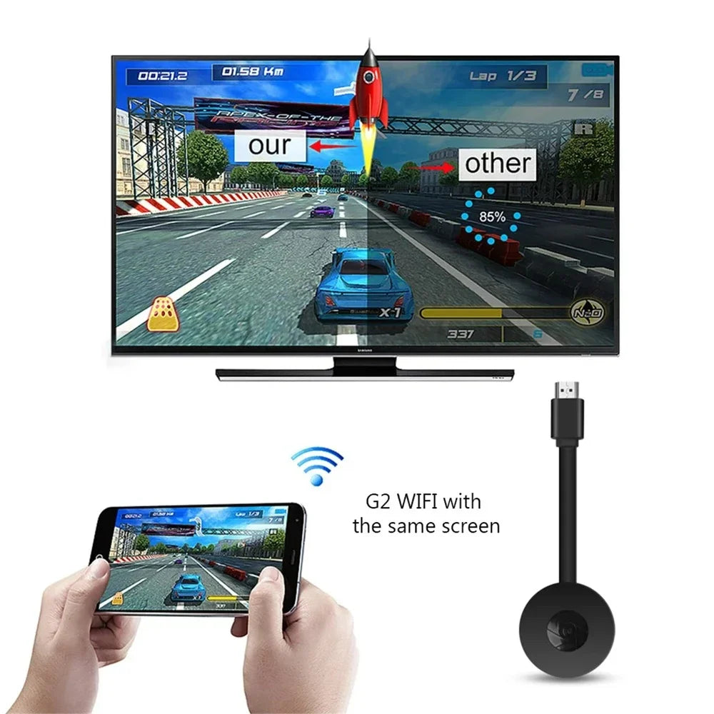 Mobile  Wireless Display Adapter Mobile Screen Mirroring Receiver From Phone To Big Screen 1080P Video Receiver For Chrome Google Home