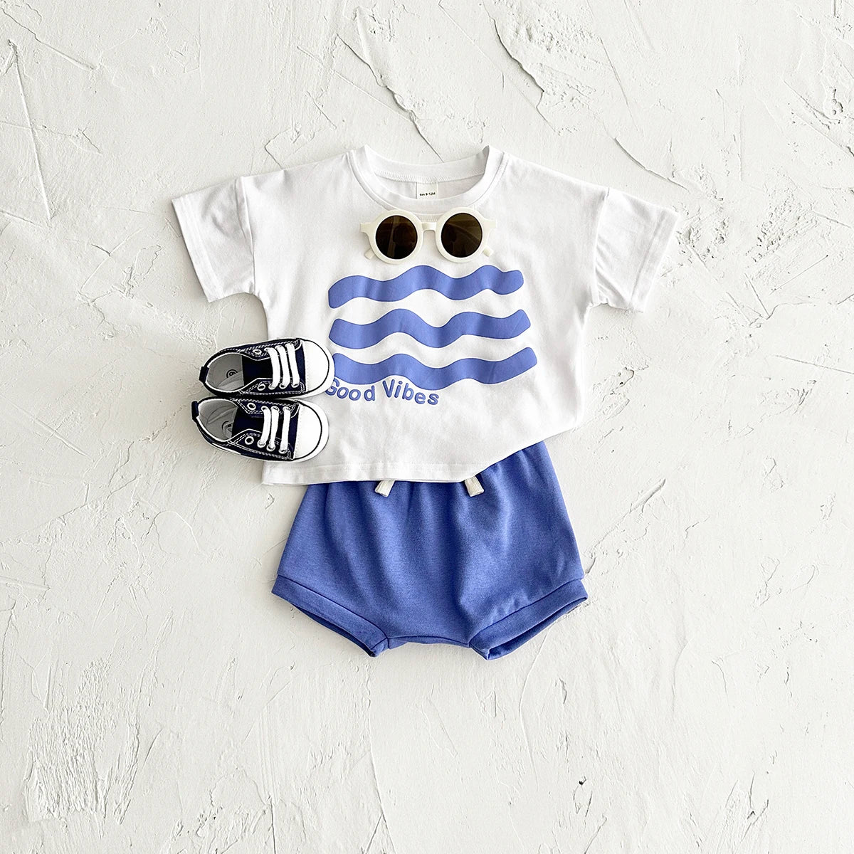 Girl clothing Toddler Boys Outfit Baby Clothes Set Newborn Baby Summer Clothing Cotton Girl Suit Sun Flower Print T-shirt+Beach Shorts