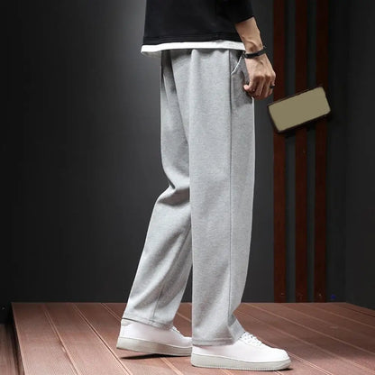 Men clothing   Sweatpants Straight Fit Joggers Loose Drawstring Sports Pants Autumn Men Jogger Pants Casual Long Trousers Tracksuit Men