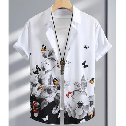 Men clothing Shirt For Men 3d Ink Painting Prints Men'S Clothing