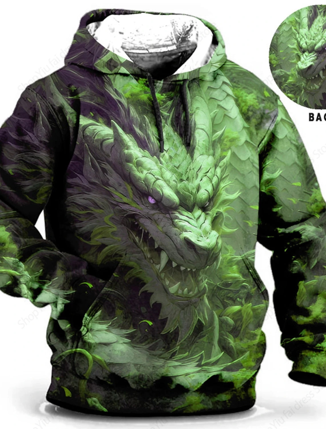 Men clothing  Animal Wolf Lion 3d Print Hoodie Men